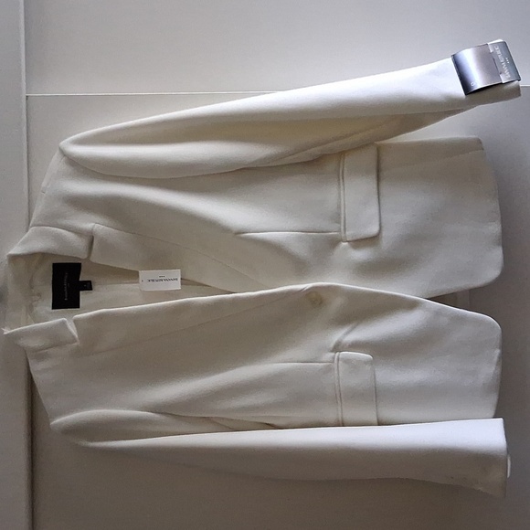 Banana Republic Sculpted Fit Washable Blazer White Size 8 SOLD OUT ONLINE - Picture 4 of 6